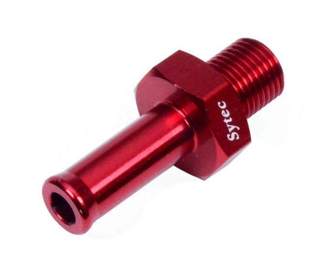 Straight Union M10 x 1  8mm (RED) (BFU002) - High quality product image showing Straight Union M10 x 1  8mm (RED) (BFU002) details and features