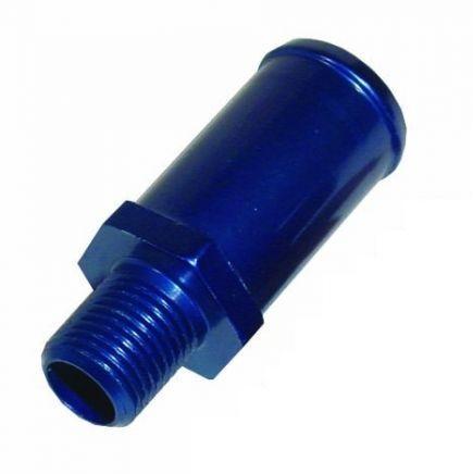 Alloy Straight Union 10x1 - 15mm (Blue) (BFU005) - The Green Spark Plug Automotive product