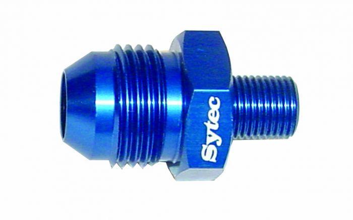 Alloy Straight Union 10x1 - jic8  (Blue) (BFU013) - High quality product image showing Alloy Straight Union 10x1 - jic8  (Blue) (BFU013) details and features