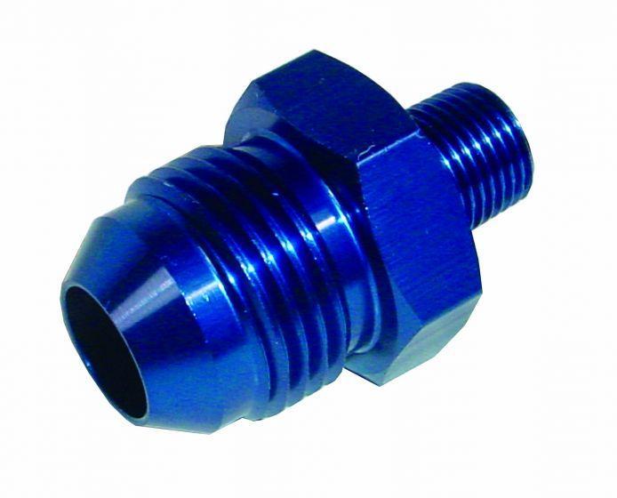 Alloy Fuel Union 1/8th Nptf - jic-8 (Blue) (BFU021) - The Green Spark Plug Automotive product