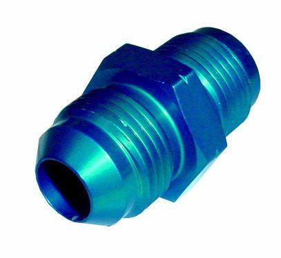 Sytec Alloy Straight Fuel Union Male/Male (Blue) 18x1.5 - Jic8 (BFU207) - The Green Spark Plug Automotive product