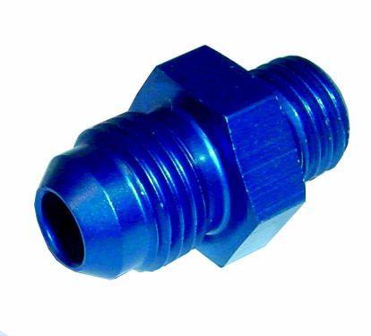Sytec Alloy Straight Fuel Union Male/Male (Blue) 12x1.5 - Jic6 (BFU209) - High quality product image showing Sytec Alloy Straight Fuel Union Male/Male (Blue) 12x1.5 - Jic6 (BFU209) details and features