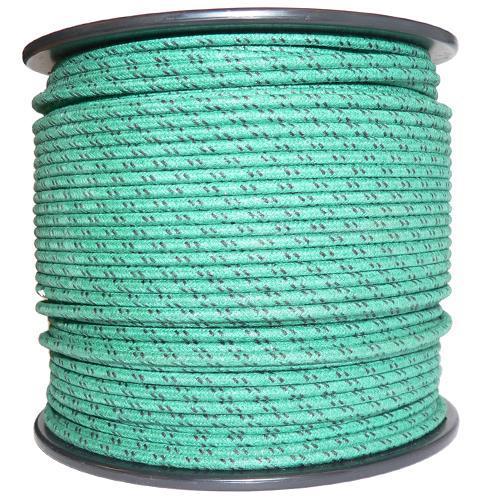 1M Cotton Braided Automotive Electrical Wire Cable 18 Gauge Green & Black Fleck - The Green Spark Plug Automotive product