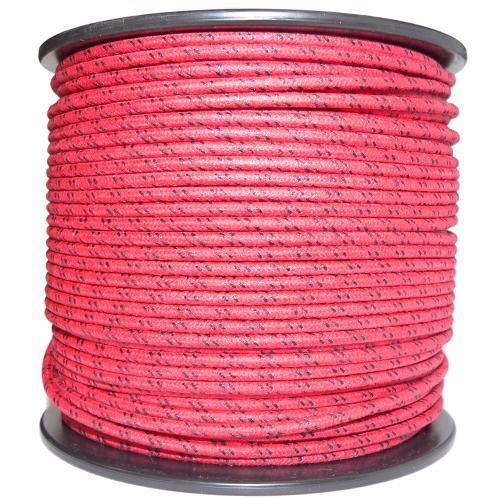 1M Cotton Braided Automotive Electrical Wire Cable 18 Gauge Red & Black Fleck - The Green Spark Plug Automotive product