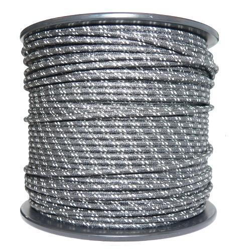 1M Cotton Braided Automotive Electrical Wire Cable 18 Gauge Black & White Fleck - The Green Spark Plug Automotive product