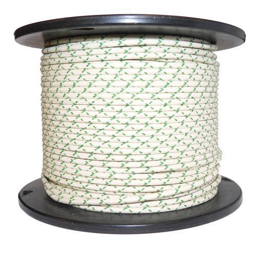 1M Cotton Braided Automotive Electrical Wire Cable 16 Gauge White & Green Fleck - High quality product image showing 1M Cotton Braided Automotive Electrical Wire Cable 16 Gauge White & Green Fleck details and features