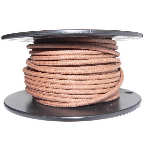 1M Cotton Braided Automotive Electrical Wire Cable 16 Gauge Brown - The Green Spark Plug Automotive product