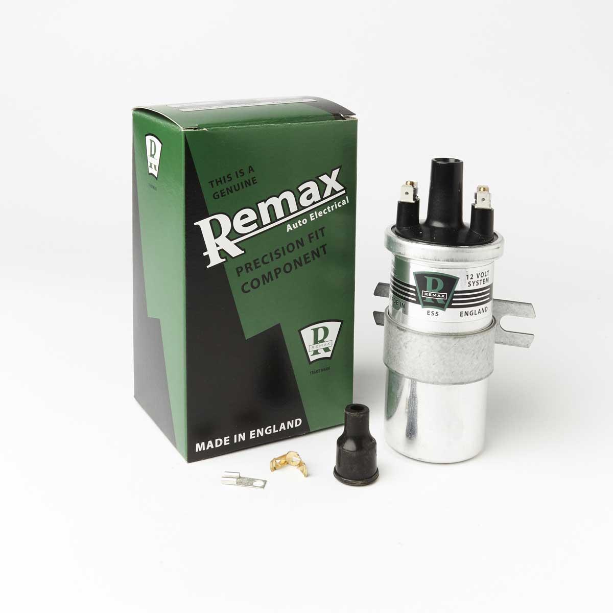 Remax ES5 Ignition 12V Coil PushIn MADE IN ENGLAND - Eqv Lucas DLB101 - High quality product image showing Remax ES5 Ignition 12V Coil PushIn MADE IN ENGLAND - Eqv Lucas DLB101 details and features