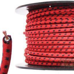 7mm HT Ignition Lead Cable - Wire Core Cotton Braided RBF - The Green Spark Plug Automotive product
