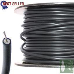 30 Meter Roll 7mm HT Ignition Lead Cable - Copper Core Lucas Hypalon Black - The Green Spark Plug Automotive product