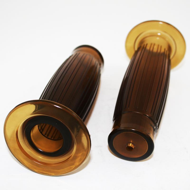 Beston Handlebar Grips Pair Replica 7/8 Beston Handlebar Gel Brown Café Racer - High quality product image showing Beston Handlebar Grips Pair Replica 7/8 Beston Handlebar Gel Brown Café Racer details and features