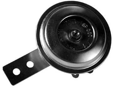 Motorcycle Horn Universal Small 6v Horn 70mm diameter zinc plated finish - The Green Spark Plug Automotive product
