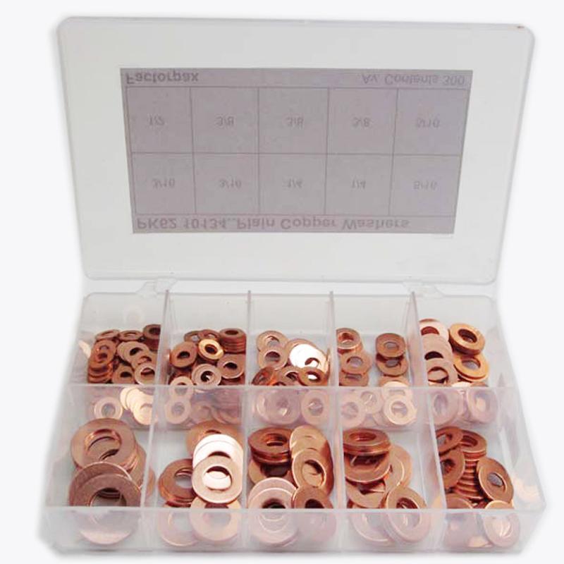 Kits - Washers - Plain Copper - High quality product image showing Kits - Washers - Plain Copper details and features