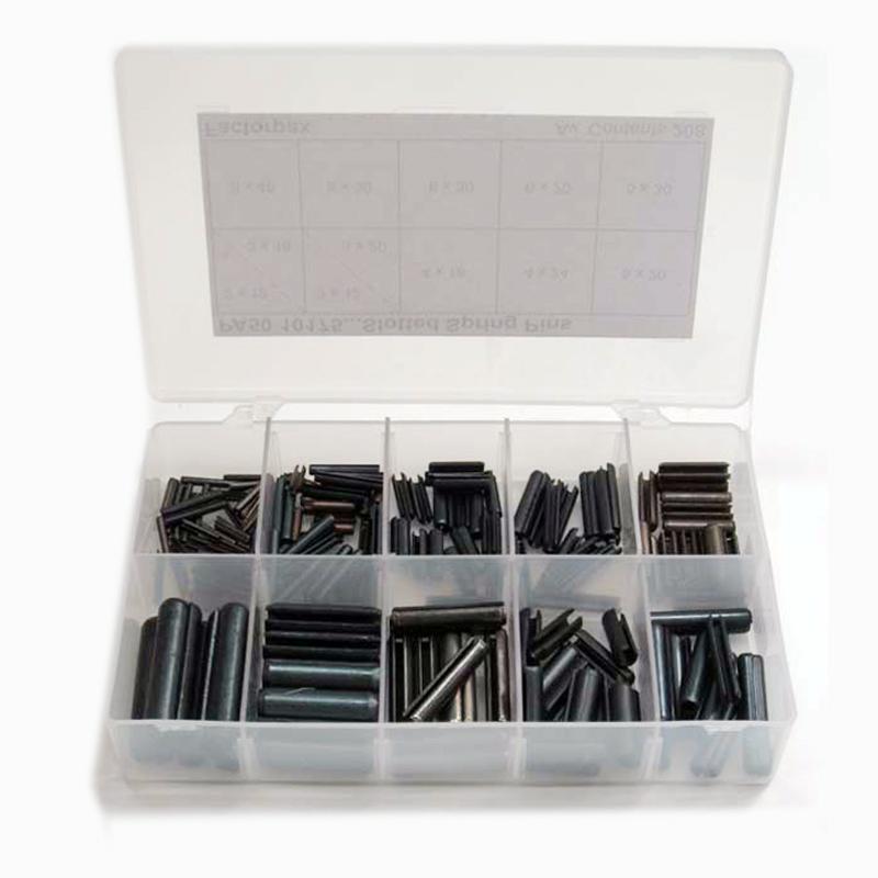 Kits - Spring Pins - Metric Slotted, 2 x 12mm to 8 x 40mm - The Green Spark Plug Automotive product