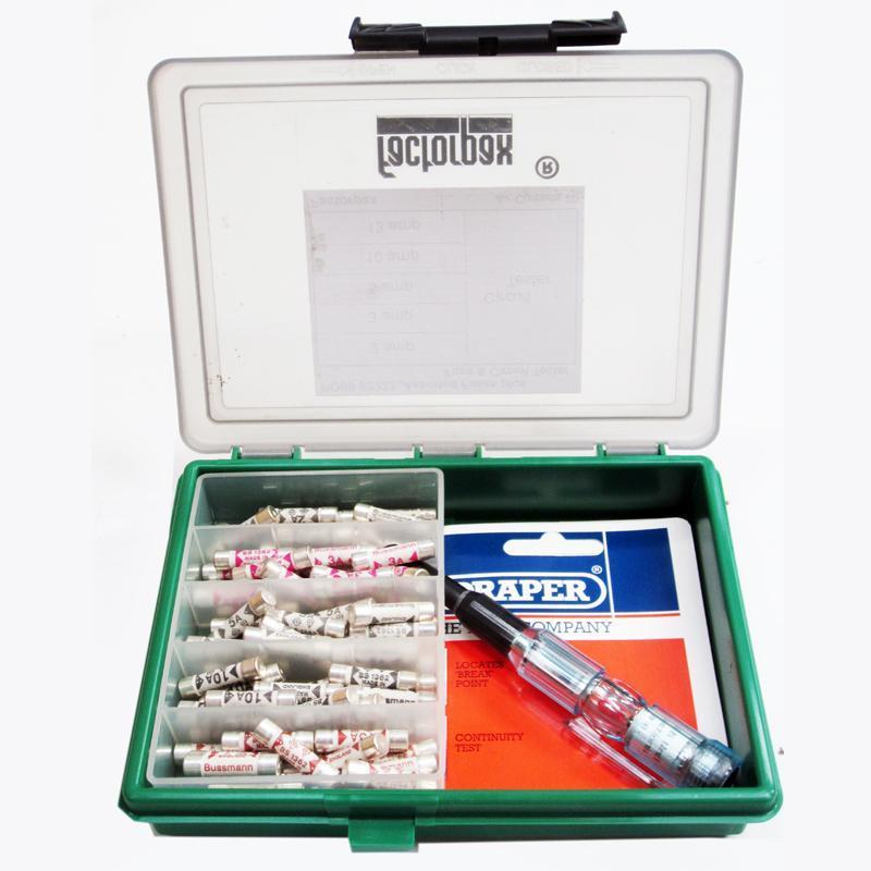 Kits - Fuses - Industrial & Domestic with Circuit and Fuse Tester - High quality product image showing Kits - Fuses - Industrial & Domestic with Circuit and Fuse Tester details and features