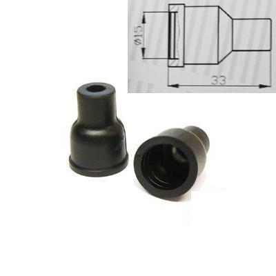 1x HT Silicone PVC insulators for distributor cap - 7mm 8mm Straight Black - The Green Spark Plug Automotive product