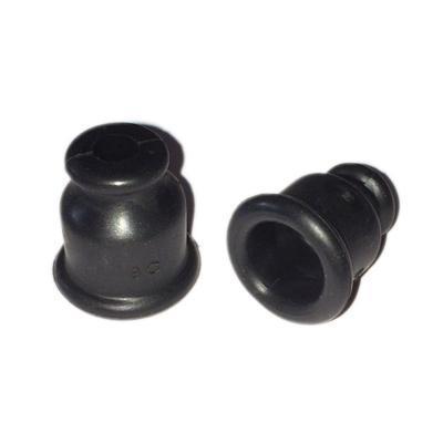 1x HT Silicone PVC insulators for distributor cap Vintage - 7mm Straight Black - High quality product image showing 1x HT Silicone PVC insulators for distributor cap Vintage - 7mm Straight Black details and features