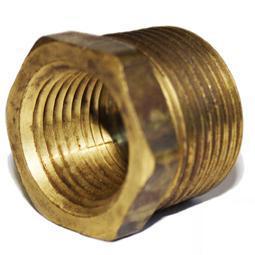 Spark Plug Thread Adaptors Brass 3/4 Pipe down to 1/2 Pipe - The Green Spark Plug Automotive product