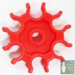 Ignition Lead Clamp Set - Red - 1 to 6 - The Green Spark Plug Automotive product