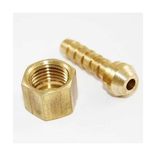 1/4 BSP Swivel Nut & Tail Brass To Suit 1/4 ID Fuel Hose Pipe Made in UK - High quality product image showing 1/4 BSP Swivel Nut & Tail Brass To Suit 1/4 ID Fuel Hose Pipe Made in UK details and features