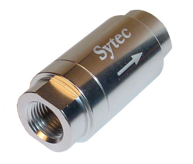 Sytec One Way Valve with 1/8 NPTF Female Connection (Silver) (OWVS000-S) - The Green Spark Plug Automotive product