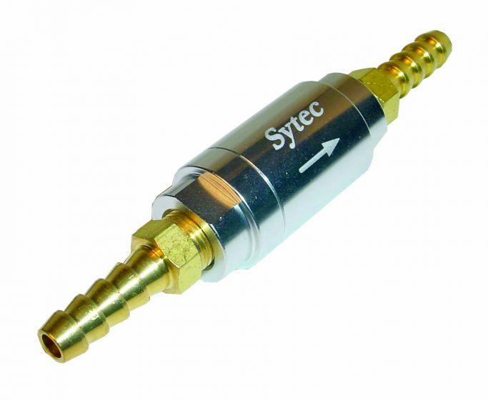 Sytec One Way Valve with 6mm push on tails (Silver) (OWVS006-S) - The Green Spark Plug Automotive product