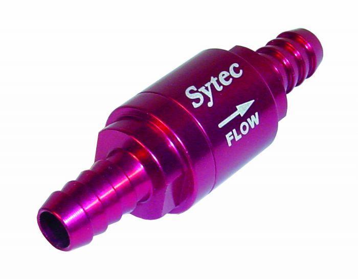 Sytec One Way Valve with 8mm push on tails (Red) (OWVS008-R) - The Green Spark Plug Automotive product