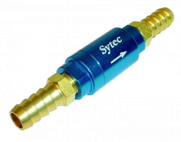 Sytec One Way Valve with 10mm push on tails (Blue) (OWVS010-B) - High quality product image showing Sytec One Way Valve with 10mm push on tails (Blue) (OWVS010-B) details and features