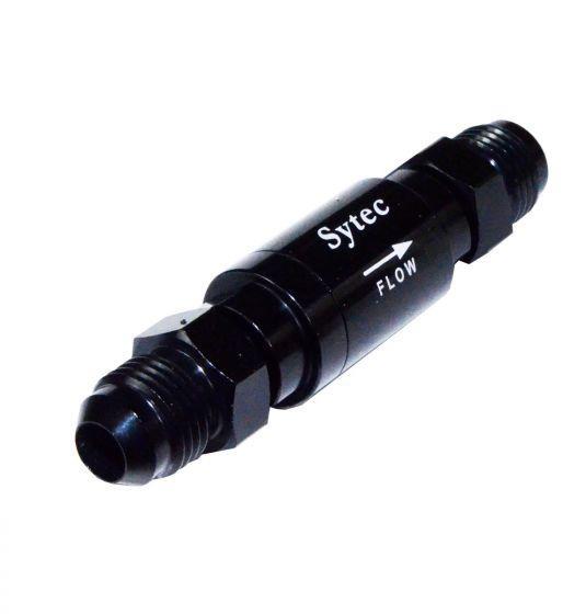 Sytec One Way Valve with Male JIC-6 Connections (Black) (OWVS200-BK) - The Green Spark Plug Automotive product