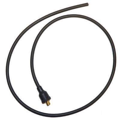 7mm HT Ignition Cable Copper Core Silicoln (With Fitted Distributor Push on Type End) Straight - The Green Spark Plug Automotive product
