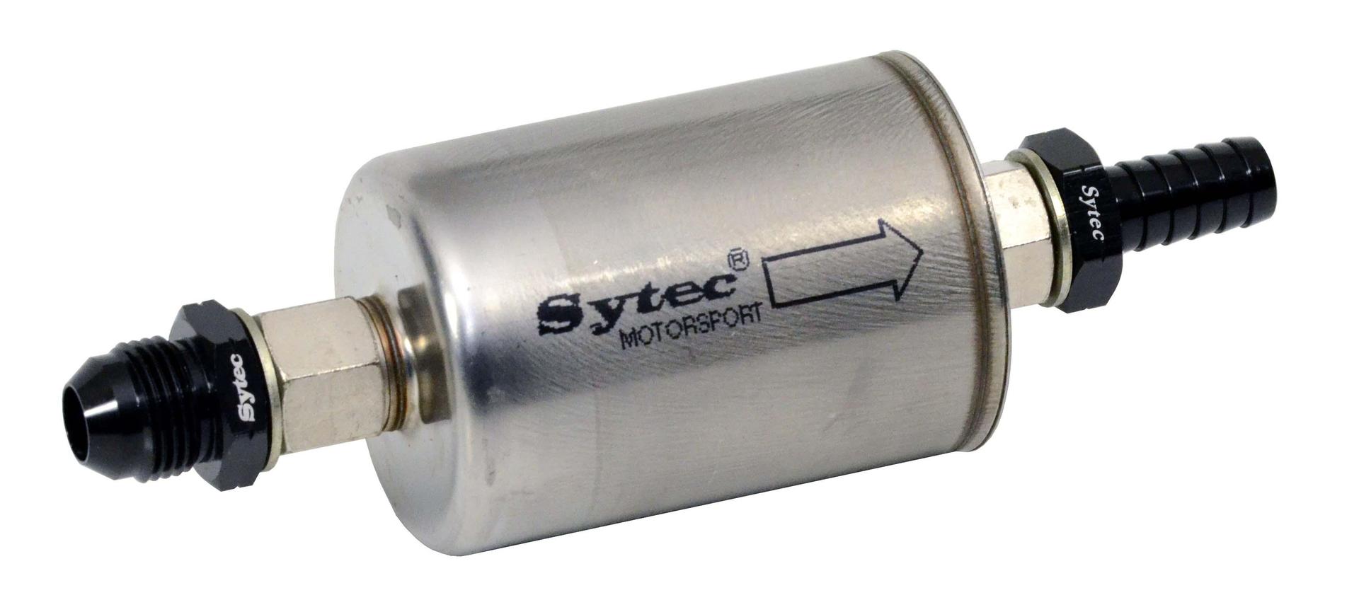 Sytec Motorsport Fuel Filter 12mm In jic8 out (SSFM010) - High quality product image showing Sytec Motorsport Fuel Filter 12mm In jic8 out (SSFM010) details and features