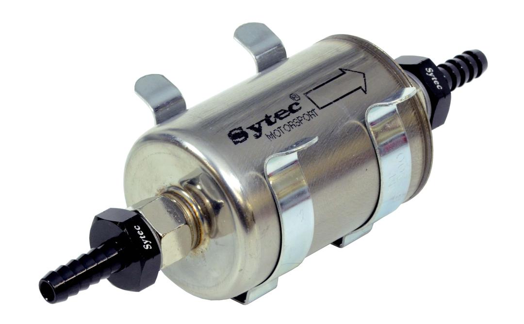 Sytec Motorsport Fuel Filter 8mm In/out + Clip FCA001(2) (SSFMC207) - The Green Spark Plug Automotive product