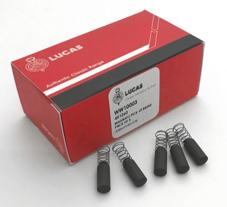 Lucas Magneto Pick up Brushes (Pack 5) 451260 K2F Magnetos Springs - High quality product image showing Lucas Magneto Pick up Brushes (Pack 5) 451260 K2F Magnetos Springs details and features