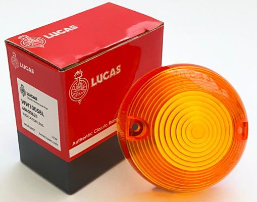 Lucas Indicator Lens (Amber) 60600621 For 3 & 5 Stem Indicator Motorcycle Bike - High quality product image showing Lucas Indicator Lens (Amber) 60600621 For 3 & 5 Stem Indicator Motorcycle Bike details and features