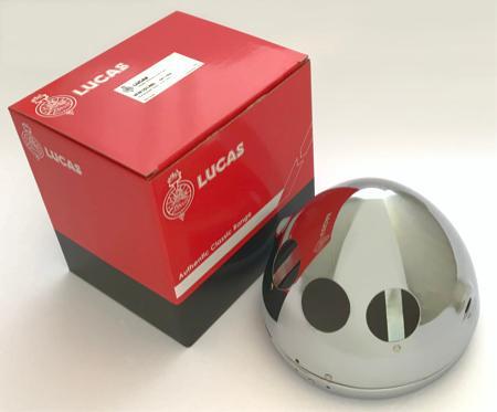 Lucas 7 Motorcycle Headlamp light Shell and Rim 5411506,99-7098 3 Grommet Holes - The Green Spark Plug Automotive product