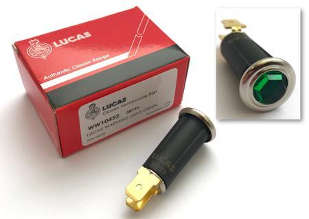 Lucas Jewel type Warning light (Green) 99-1209,99-0569,LU54363455,LU38191,SPB390 - High quality product image showing Lucas Jewel type Warning light (Green) 99-1209,99-0569,LU54363455,LU38191,SPB390 details and features