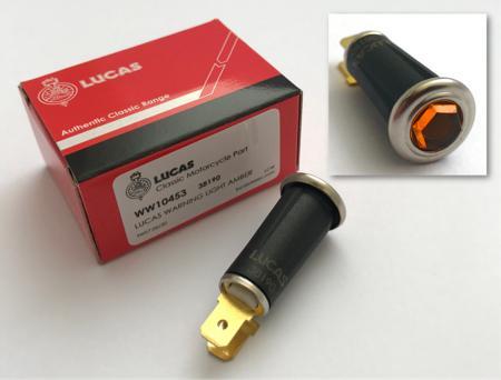 Lucas Jewel type Warning Light (Amber) 99-1207,LU54363453, LU38190,SPB391 - High quality product image showing Lucas Jewel type Warning Light (Amber) 99-1207,LU54363453, LU38190,SPB391 details and features