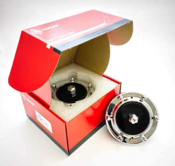 Lucas Altette Horn 6V Cast Iron Body Chrome Bezel HF1234 BSA Triumph AJS Norton - The Green Spark Plug Automotive product