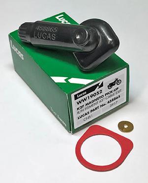 Lucas Magneto Pick Up Right Hand Clip On 45 Degree K2F KVF Magneto 458865 - High quality product image showing Lucas Magneto Pick Up Right Hand Clip On 45 Degree K2F KVF Magneto 458865 details and features