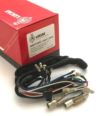 Lucas Headlamp Wiring Harness For Triumph T120, BSA A65 5490711/59635 Motorcycle - The Green Spark Plug Automotive product
