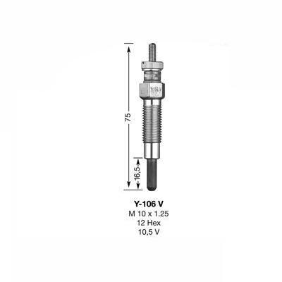 NGK Glow Plug Y-106V (6926) - The Green Spark Plug Automotive product