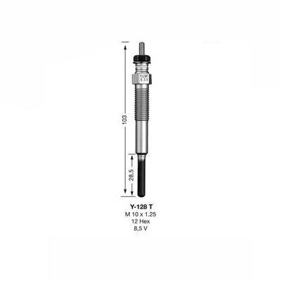 NGK Glow Plug Y-128T (7227) - The Green Spark Plug Automotive product