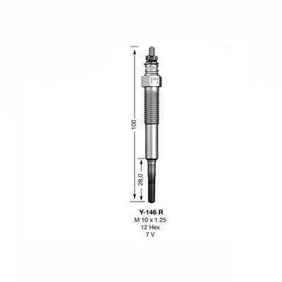 NGK Glow Plug Y-146R (7492) - The Green Spark Plug Automotive product