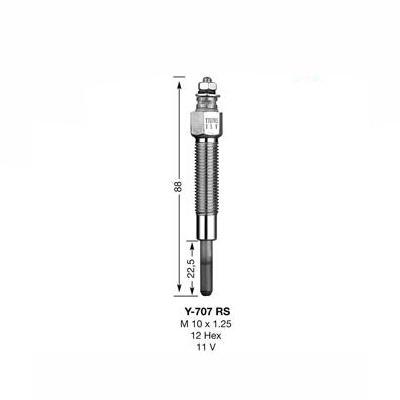 NGK Glow Plug Y-707RS (4937) - High quality product image showing NGK Glow Plug Y-707RS (4937) details and features