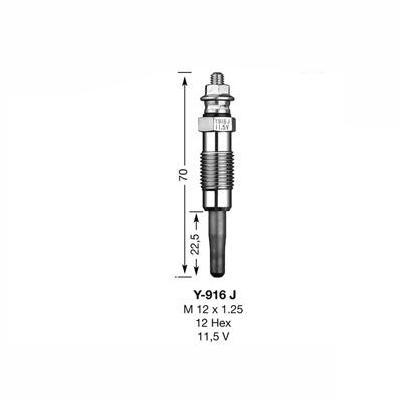 NGK Glow Plug Y-916J (4454) - High quality product image showing NGK Glow Plug Y-916J (4454) details and features