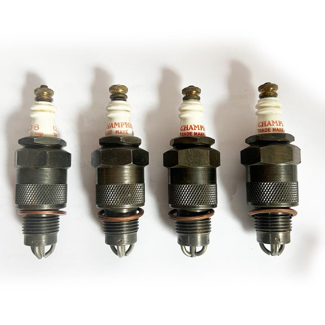 4 Pack - Champion Spark Plug D8 - The Green Spark Plug Automotive product