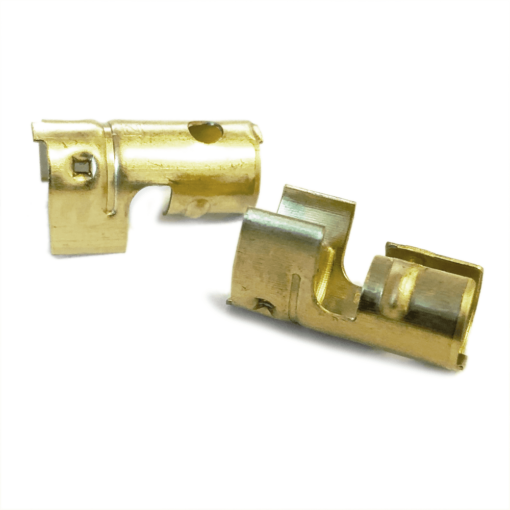 1x HT Brass push in terminal for distributor coil - 7mm 8mm Straight Crimp Type - High quality product image showing 1x HT Brass push in terminal for distributor coil - 7mm 8mm Straight Crimp Type details and features