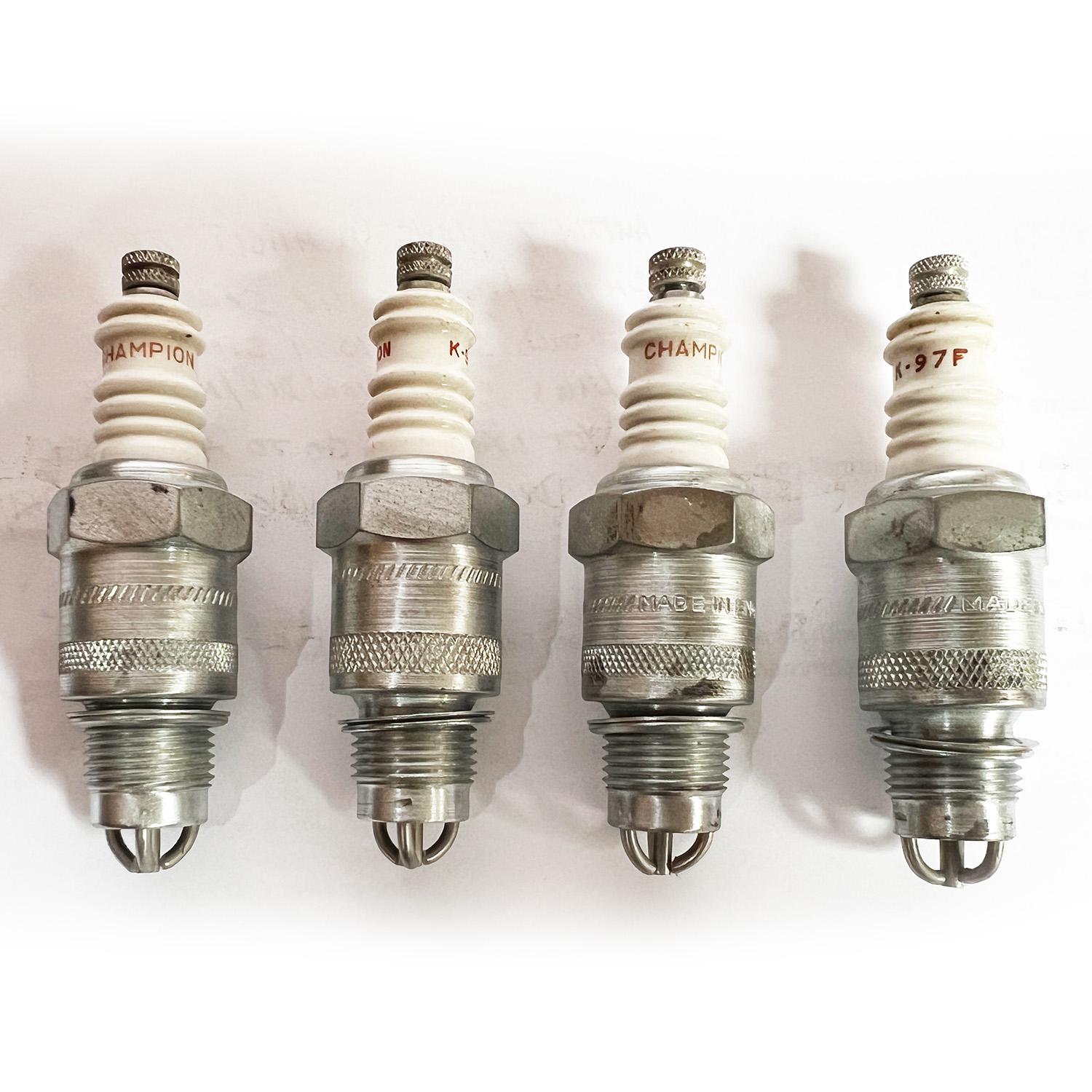 4 Pack - Champion Spark Plug K97F - possibly use DL8C (3mm longer) - High quality product image showing 4 Pack - Champion Spark Plug K97F - possibly use DL8C (3mm longer) details and features