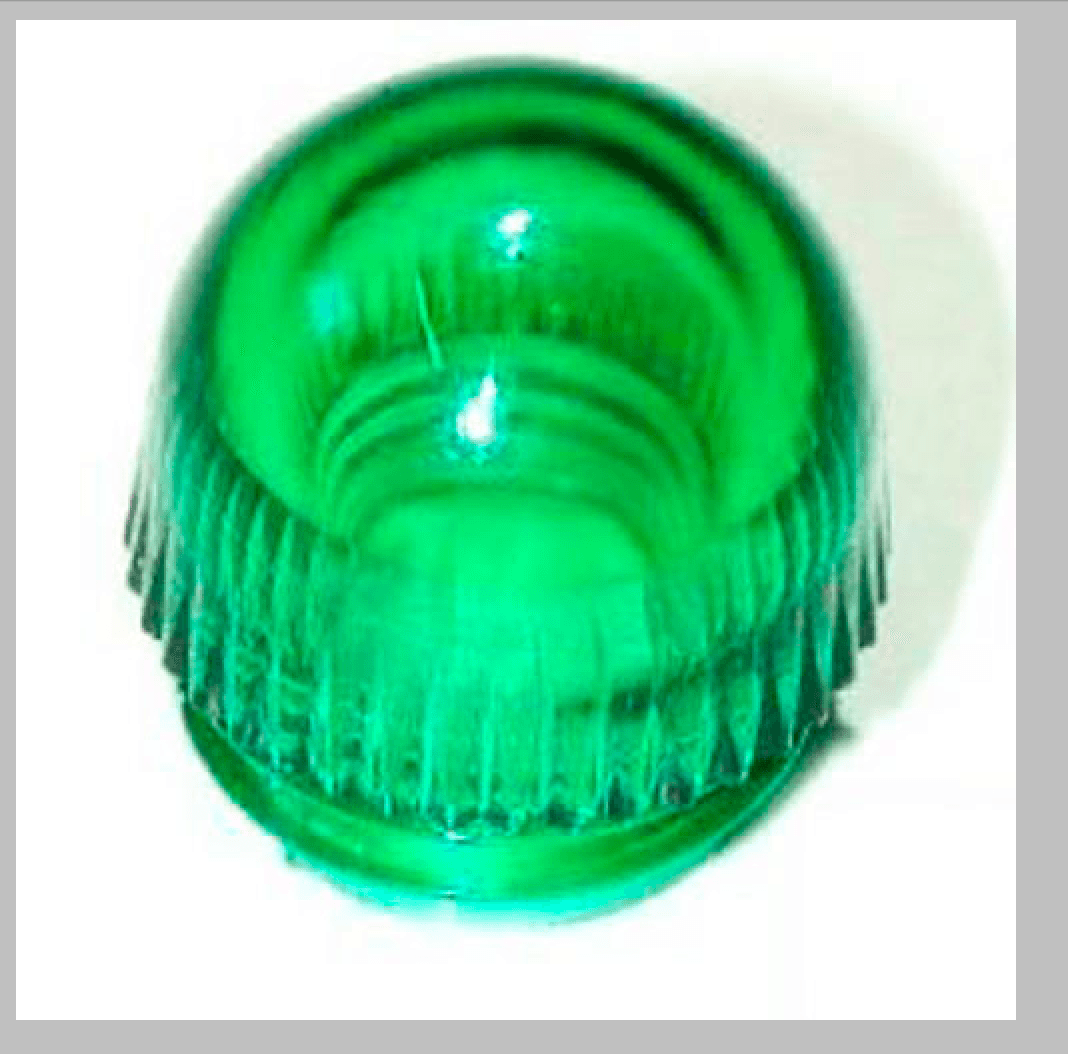 1x Flasher Indicator Warning Light Green Lens - High quality product image showing 1x Flasher Indicator Warning Light Green Lens details and features