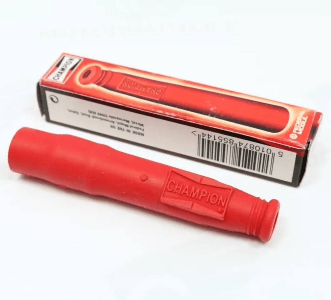 Champion SRO-5U Boot Spark Plug Cap SRO5U SR05U Red - The Green Spark Plug Automotive product
